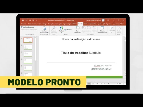 Como Fazer Slides Para Apresentação de TCC | Modelo Pronto Para Baixar