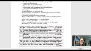 Charting Tips for CNA's