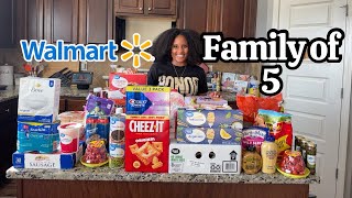 WALMART Grocery Haul for a family of 5