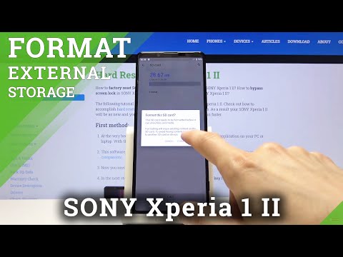 How to Format SD Card in SONY Xperia 1 II – Reset SD Card