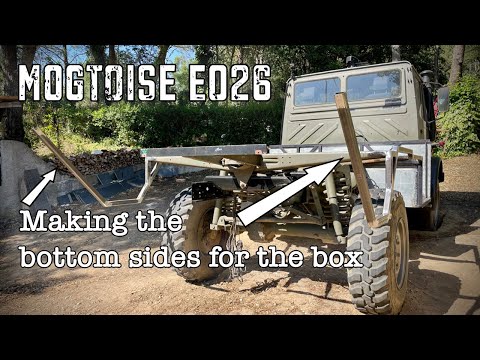 Unimog Camper E026 - Making the bottom sides for the box