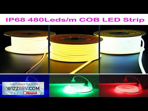 164ft 110V 480LEDs m COB LED Neon Strip Lights IP68 In Outdoor Building Decor