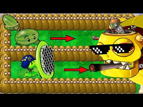 Plants vs Zombies: 99 Gatling Pea vs 99 Melon Pult va 99 Gargantuar vs Dr. Zomboss
