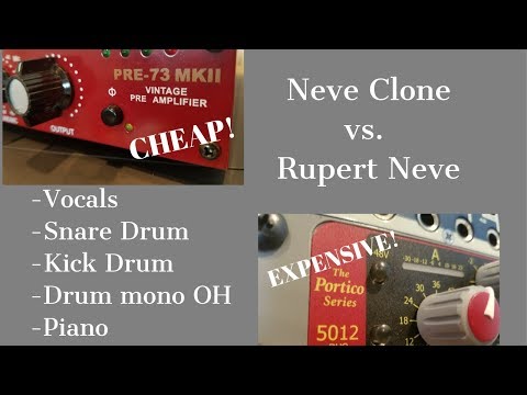 GAP Pre-73 MKII vs Neve Portico 5012 mic preamp shootout soundest