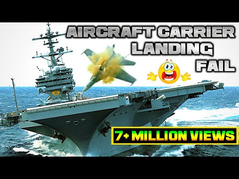 Aircraft Carrier Landing Fail 2018, Landing Gear Failure, Fighter Jet Accidents, Vintage Plane Crash