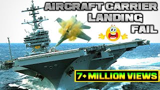 Aircraft Carrier Landing Fail 2018, Landing Gear Failure, Fighter Jet Accidents, Vintage Plane Crash