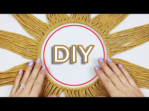 DIY Macrame Wall Hanging Tutorial Home Decor Idea
