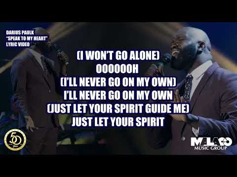 Darius Paulk -  Speak To My Heart (Lyric Video)