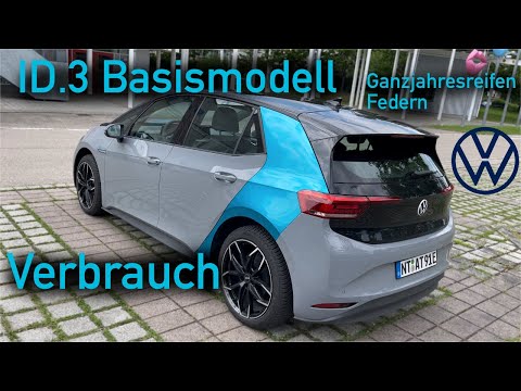 ID.3 Pure BASISMODELL | VERBRAUCH | Ganzjahresreifen | Federn | Test | CHRIS GRNWLD