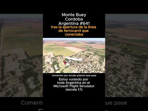 Monte Buey, Cordoba desde el Microsoft Flight Simulator #montebuey #msfs #cordoba #joaha45