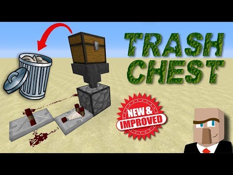 #REDSTONE TRASH CHEST v2.0: A Better Way to Dispose of Your #Minecraft Garbage!