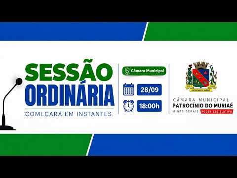 14ª Sessão ao vivo de Câmara Patrocínio do Muriaé - 28/09/2026.