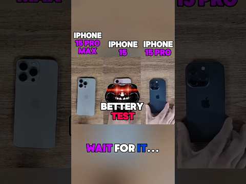 🔋 iPhone 15 vs 🔋 iPhone 15 Pro vs 🔋 iPhone 15 Pro Max Ultimate Battery Drain Test!!