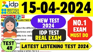 IELTS Listening Practice Test 2024 with Answers | 15.04.2024 | Test No - 411