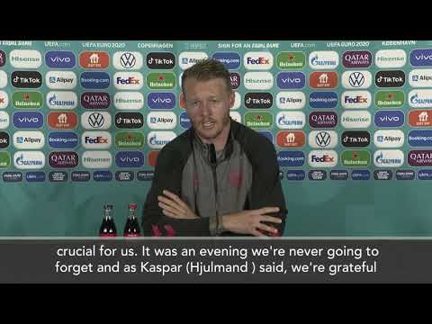 Denmark captain Kjaer speaks for 1st time after heroic CPR on Eriksen | Euro 2020 | 欧洲杯 丹麦 克亚尔谈埃里克森