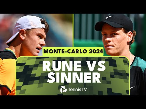 Dramatic Holger Rune vs Jannik Sinner Match Highlights | Monte-Carlo 2024