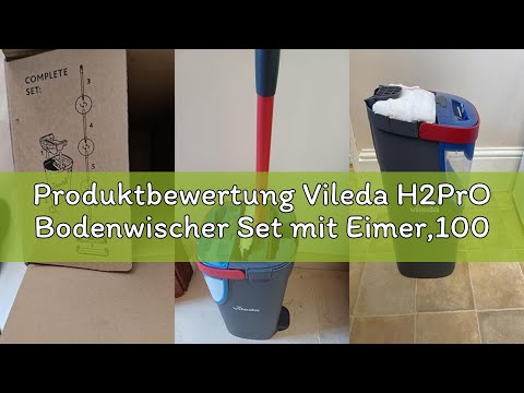Produktbewertung Vileda H2PrO Bodenwischer Set mit Eimer,100% Trennung von Frisch und Schmutzwasser,