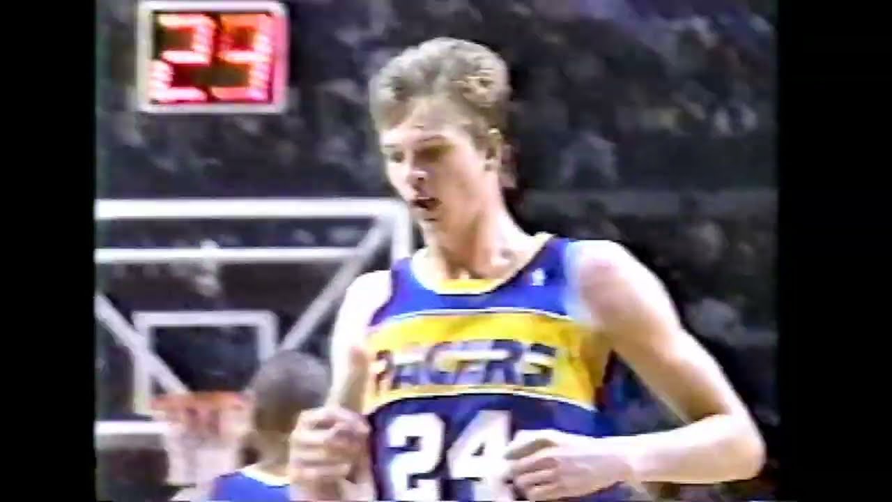 7’4” Rookie Rik Smits Scores 19 Points vs. Pistons (1989)