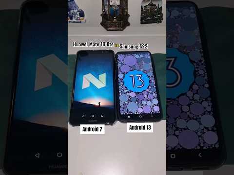 Huawei Mate 10 lite vs. Samsung Galaxy S22 boot up! Android 7 vs. Android 13 #huaweimate #galaxys22