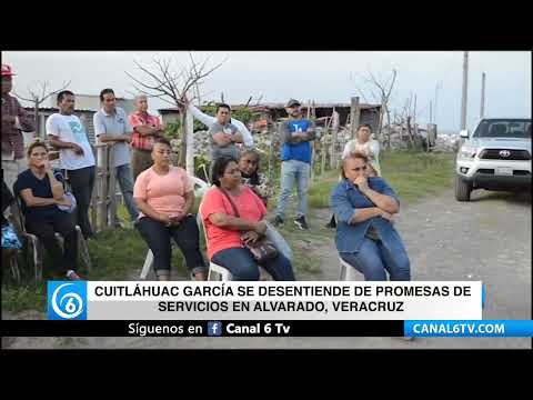 Video: Cuitláhuac García se desentiende de promesas de servicios en Alvarado, Veracruz