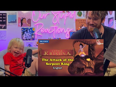 Little Krishna REACTION!! | Episode 1 ATTACK of SERPENT KING | BABY REACTS TO LITTLE KRISHNA