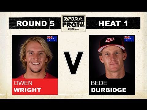 Round 5, Heat 1 - Owen Wright vs Bede Durbidge