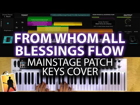 From Whom All Blessings Flow (Doxology) MainStage patch keyboard cover - Hillsong Worship