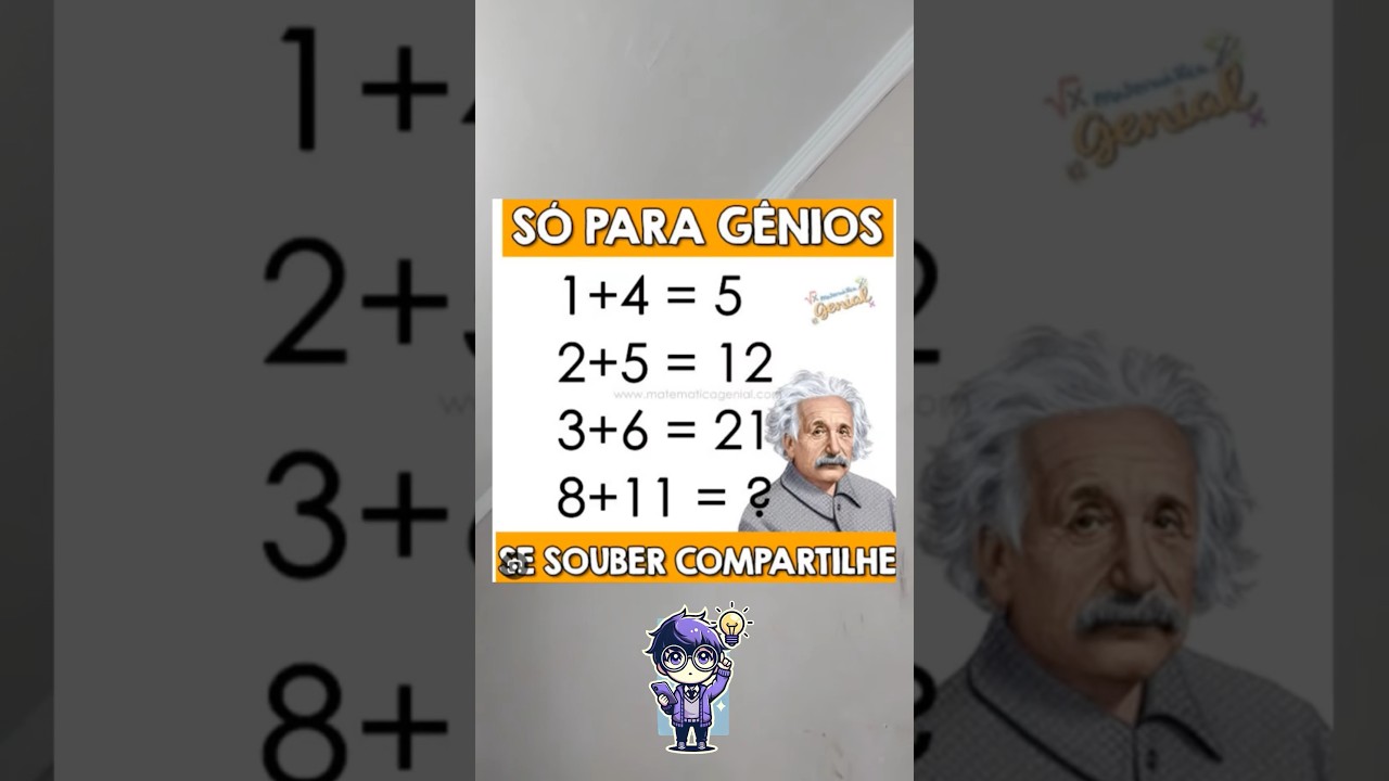 SÓ PARA GÊNIOS VOCÊ CONSEGUE ? #desafio #matematica