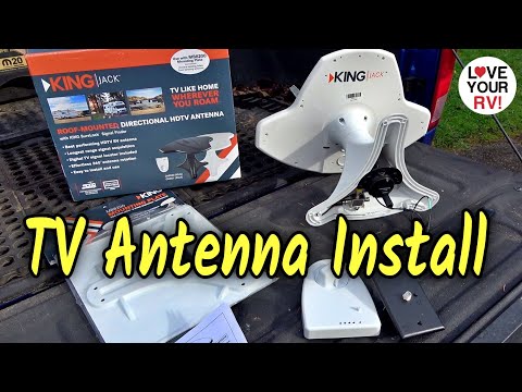 Replacing Old Winegard RV TV Batwing Antenna with New KING Jack Low Profile Directional TV Antenna