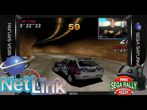Sega Saturn Netlink Match #13 | Sega Rally w/ Wheel! | Online Multiplayer (VoiP)
