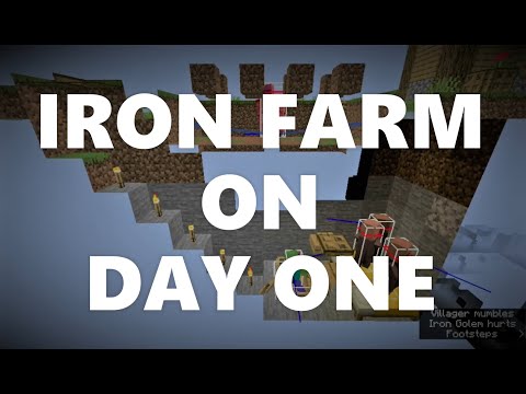 ianxofour - Minecraft Elegance: Iron Farm on Day 1 of Survival, Java 1.16-1.20