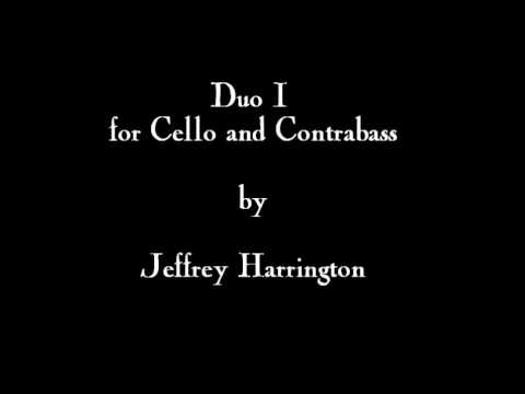 Duo I for Cello and Contrabass by Jeffrey Harrington
