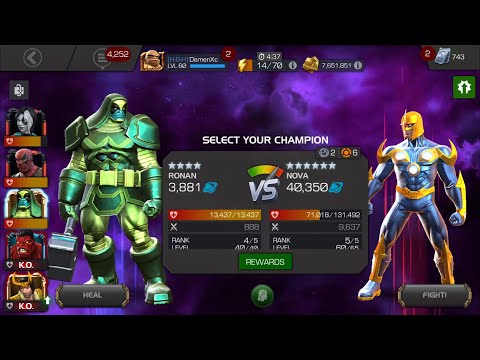 4* Loki & Ronan Vs Uncollected Nova easily