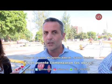 Avanzan las obras en el puente Alberdi