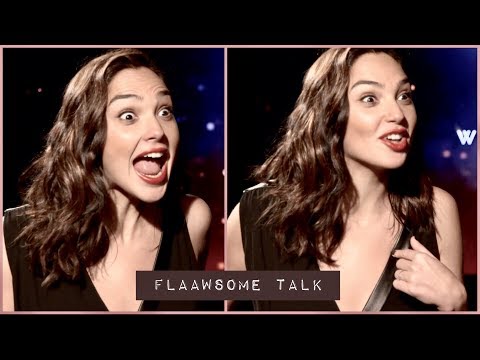 GAL GADOT'S first REACTION to her ACTION FIGURE and freezing her ass off being WONDER WOMAN Video
