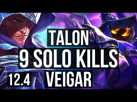 TALON vs VEIGAR (MID) | 9 solo kills, 2.5M mastery | BR Diamond | 12.4