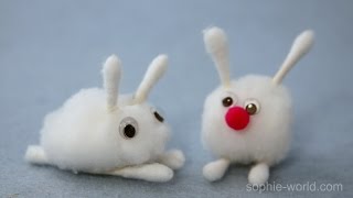 How to Make a Cotton Ball Bunny | Sophie