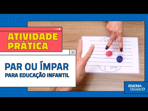 ATIVIDADE DE PAR OU ÍMPAR PARA EDUCAÇÃO INFANTIL
