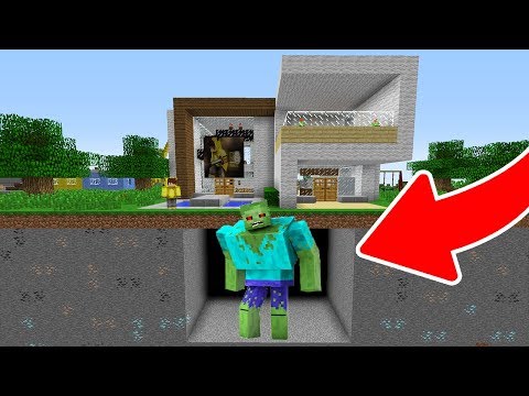 EVİMİN ALTINDA DEV MUTANT ZOMBİ BULDUM! 😱 - Minecraft