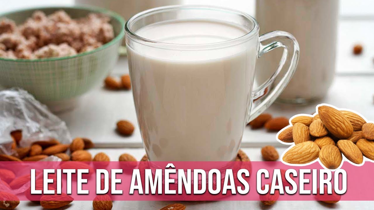 Watch Now LEITE DE AMÊNDOAS CASEIRO SEM LACTOSE LEITE DE AMÊNDOAS CASEIRO SEM LACTOSE