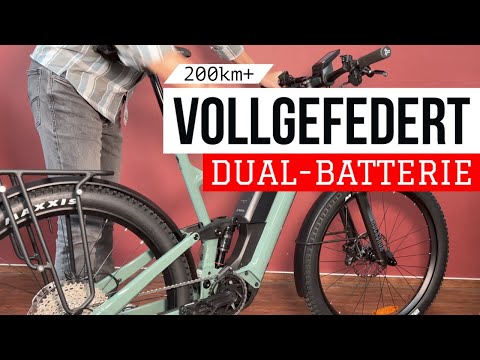 eBike with maximum range and full suspension! Trekking bike MOUSTACHE Weekend FS Dual
