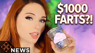 Amouranth is selling jars of her farts for $1000