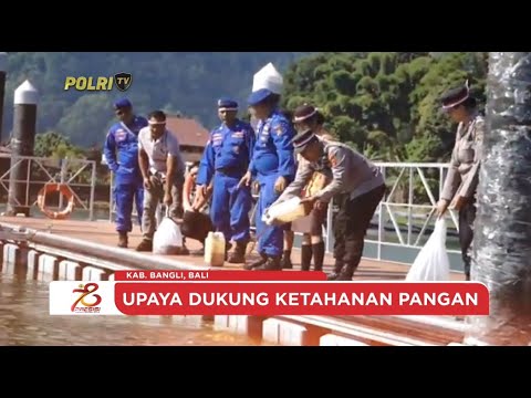 POLRES BANGLI TABUR BENIH IKAN DAN TANAM POHON
