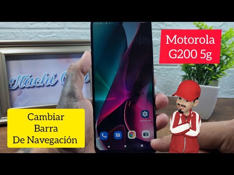 Change the Navigation Bar or Buttons Below Motorola G200 5g Android 12