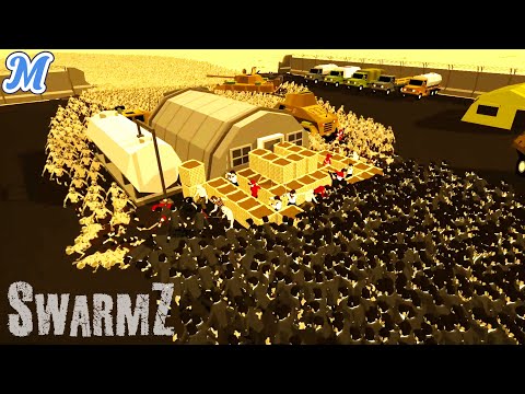 30,000 Zombies! | SwarmZ Campaign | Part 1 | Military Base | Zombie Battle Simulator