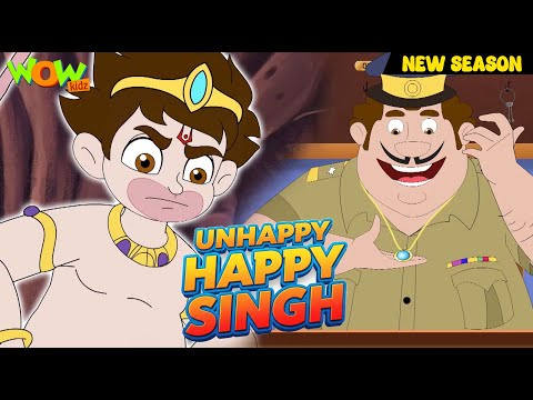 Unhappy Happy Singh | Selfie with Bajrangi | Full Episode | Season 01 | Animation kids #Selfie61