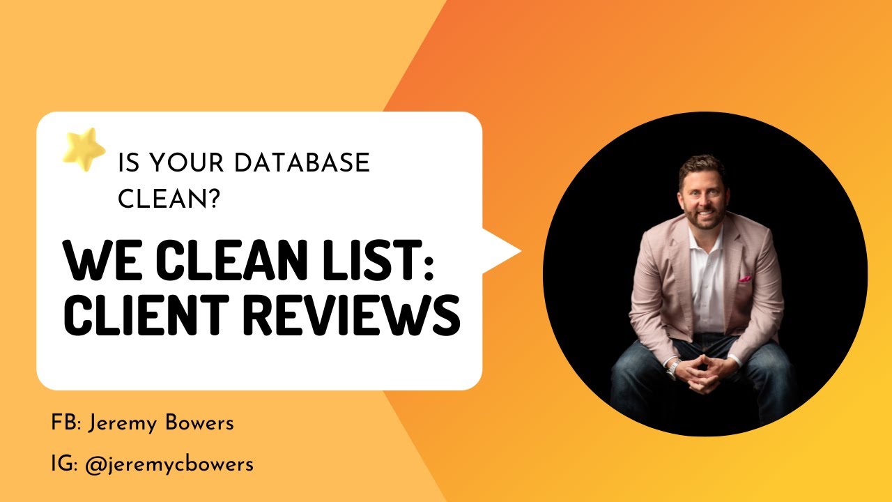 We Clean List: Client Testimonials!