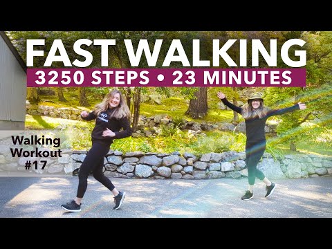 Schnelles Gehtraining Nr. 17 (23 MIN)