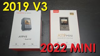 Viofo A119 Mini Review - vs A119 V3