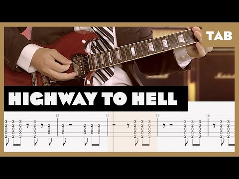 AC/DC - Highway to Hell - Guitar Tab | Lesson | Cover | Tutorial